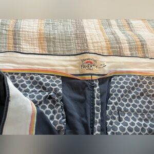 Faherty Stretch Chino Navy Men’s 35 Classic Fit Organic Cotton